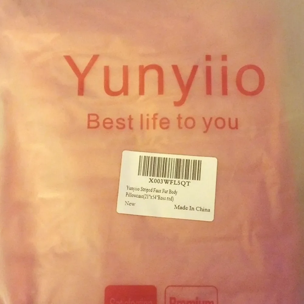 Hot Pink Deluxe Plush Faux Fur Body Pillowcase  21x54 inch NWT